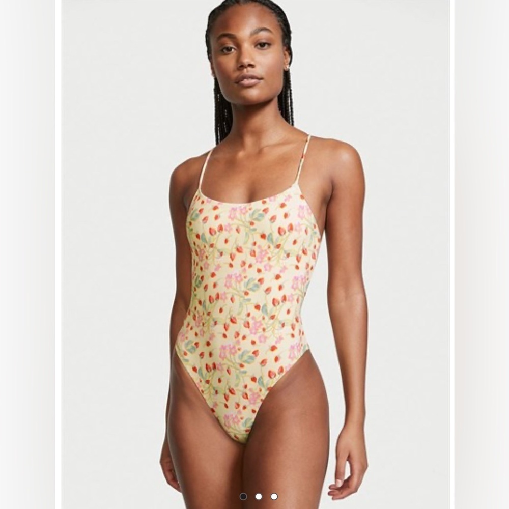 NWT Victoria's Secret Essential Scoop One-Piece Swimsuit Size L/Coverup Size M/L - Picture 1 of 16
